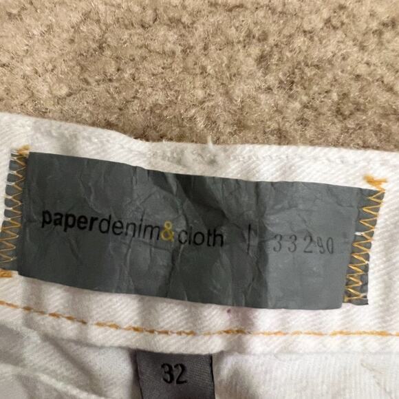 Paper Denim & Cloth, cigarette jean, white, size 32 - Picture 5 of 8